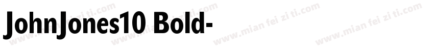 JohnJones10 Bold字体转换